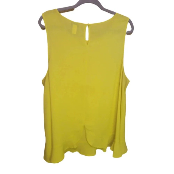 Torrid Bright Yellow Top with Ruffle - Picture 4 of 7